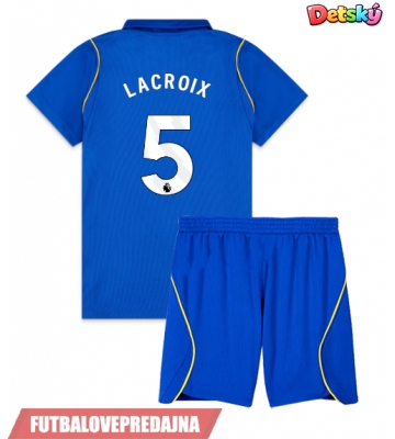 Lacne Dětský Futbalové dres Chelsea Maxence Lacroix #5 2026-27 Krátky Rukáv - Domáci (+ trenírky)